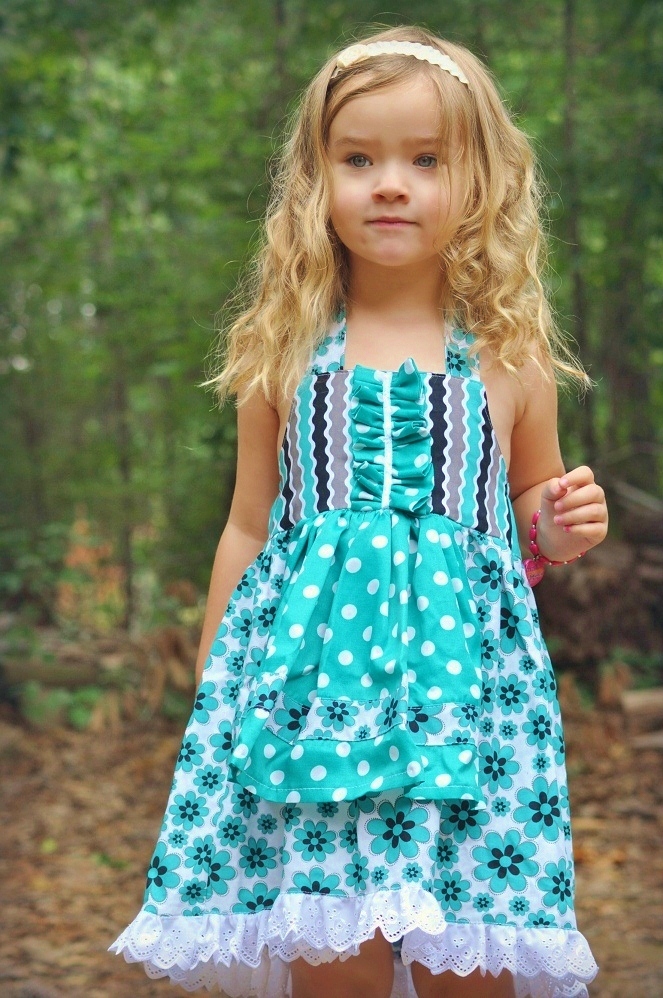 Sewing Pattern for Apron Dress, For beginner, Pdf Pattern