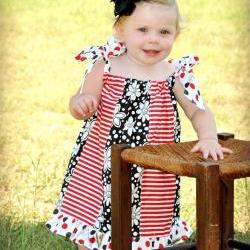 Easy Panelled Pillowcase Dress, For Beginner, Newborn to 8 years, Sewing Pattern Pdf